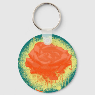  Red Rose Fine Art Sleutelhanger