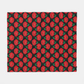 Red Rose Fleece Deken (Voorkant (Horizontaal))