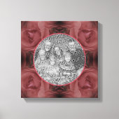 Red Rose Flower  Creëer Uw eigen foto Canvas Afdruk (Voorkant)