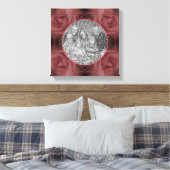 Red Rose Flower Creëer Uw eigen foto Canvas Afdruk (Insitu (Slaapkamer))