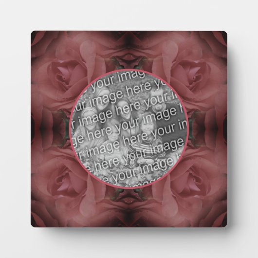 Red Rose Flower Natuur Uw foto toevoegen Fotoplaat (Voorkant)
