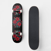 Red Rose Flowers Skateboard (Voorkant)