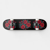 Red Rose Flowers Skateboard (Horizontaal)
