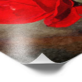 Red Rose Foto Afdruk (Hoek)