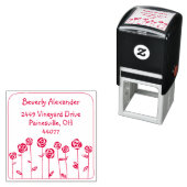 Red Rose Garden Zelfinkt retour adres stempel (In situ)