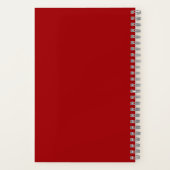 Red Rose Gepersonaliseerd Recept Notitieboek (Achterkant)