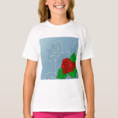 Red Rose Girls T-Shirt (Voorkant)