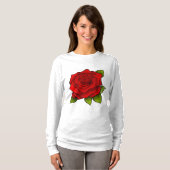 RED ROSE GIRLY T-Shirts (Voorkant volledig)