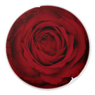 Red Rose Glam Custom Dresser Cabinet Knobs Keramische Knop