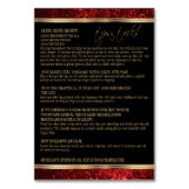 Red Rose Glitter - Zwart - Lip Instructies Flyer Kaart (Achterkant)