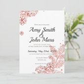 Red Rose Gold Pine Cones Kaart (Staand voorkant)