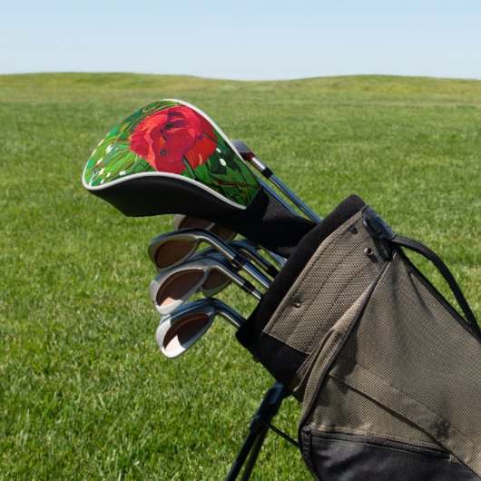 RED ROSE  GOLFHEADCOVER (Insitu)