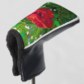 RED ROSE  GOLFHEADCOVER (3/4 voorkant)