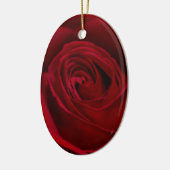 Red Rose Gorheerlijk Keramisch Ornament (Links)