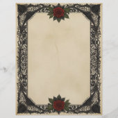 Red Rose Gothic Briefhoofd (Voorkant)