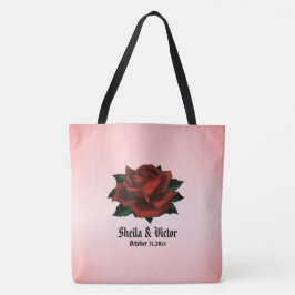 Red Rose Gothic Wedding Personal Draagtas