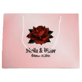 Red Rose Gothic Wedding Personal Groot Cadeauzakje (Voorkant)