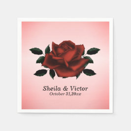 Red Rose Gothic Wedding Servet