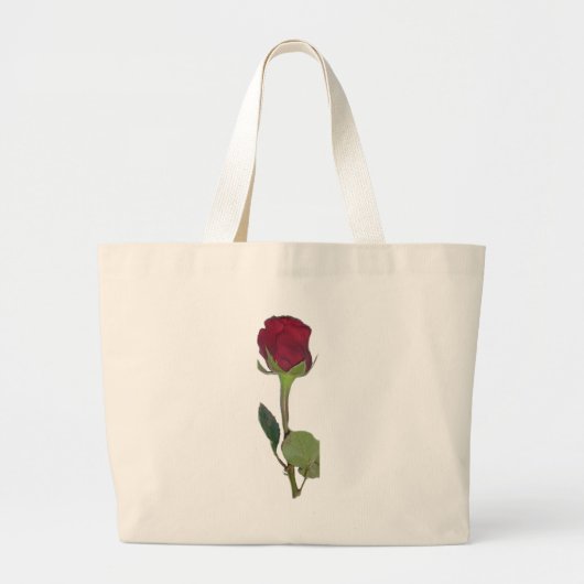 Red Rose Grote Tote Bag (Voorkant)
