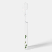 Red Rose - Handgeschilderd - monogram iPhone Hoesje (Linkerkant)