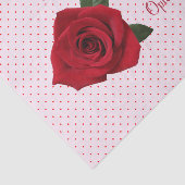 Red Rose Happy Valentine's Day Gift Tissue Paper Tissuepapier (Detail)