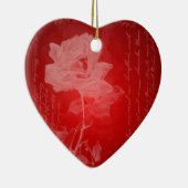 Red Rose Heart Ornament (Rechts)
