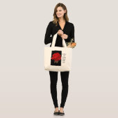 Red Rose Hurricane Sandy Relief Grote Tote Bag (Voorkant (model))