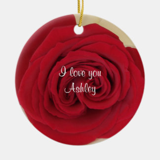 Red Rose huwelijksaanzoek idee Ornament