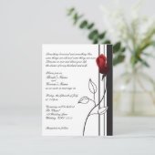 Red Rose Kaart (Staand voorkant)