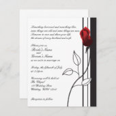 Red Rose Kaart (Voorkant / Achterkant)