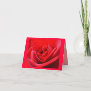 Red Rose Kaarten Flowers Custom Wenskaart