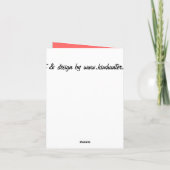 Red Rose Kards Flowers Aangepast Wenskaart Kaart (Achterkant)