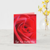 Red Rose Kards Flowers Aangepast Wenskaart Kaart (Gele Bloem)