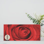 Red Rose Kraft Rustic Glam Modern Gift Certificate (Staand voorkant)