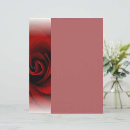 Red Rose Letterhead (Staand voorkant)