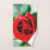 Red Rose Love (Serviette à main)