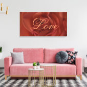Red Rose Love Canvas Afdruk (Insitu (Woonkamer))
