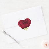 Red Rose Love Hart Sticker (Envelop)