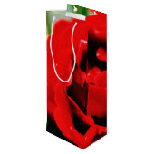 Red Rose Love Wijn Cadeautas (Achterkant Gekanteld)