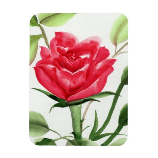 Red Rose Magneet (Verticaal)