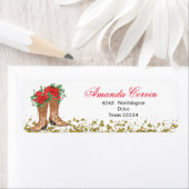 Red Rose Mexican Mis Quince Adres Label (Insitu)