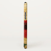  Red Rose Monogram iPhone X Hoesje (Achterkant / rechts)