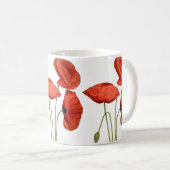 „Red Rose Mug – Elegant Floral Coffee Cup“ (Devant droit)