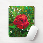 RED ROSE  MUISMAT (Met muis)