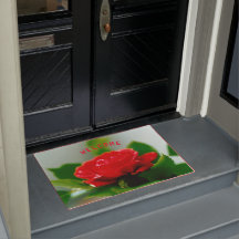 Red Rose of passion bekleed met dauwdruppels Welko