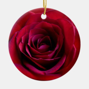 Red Rose Ornament Gepersonaliseerde Roos Decoratie