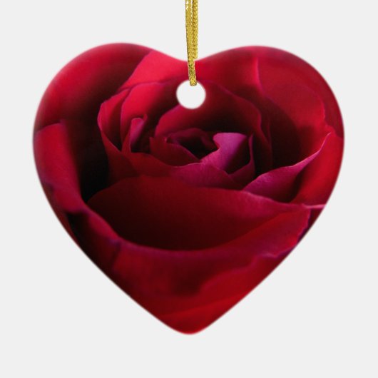 Red Rose Ornament Romantic Roos Decorations (Voorkant)