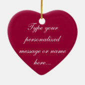 Red Rose Ornament Romantic Roos Decorations (Achterkant)