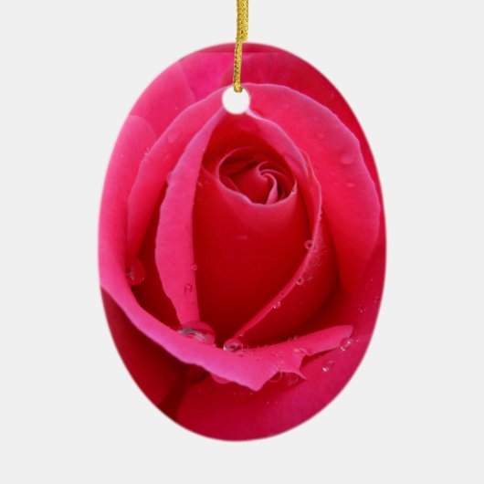 Red Rose Ornament Romantic Roos Decorations (Voorkant)