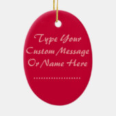 Red Rose Ornament Romantic Roos Decorations (Achterkant)